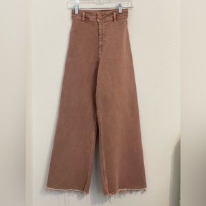 EUC Zara Salmon Wide Leg Jeans size 2